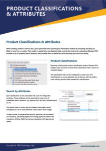 Thumbnail Product Sheet Bluestar Product Classification and Attributes