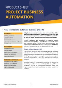 Bluestar Project Business Automation Product Sheet Thumbnail