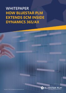 How Bluestar PLM extends ECM inside Dynamics 365/AX