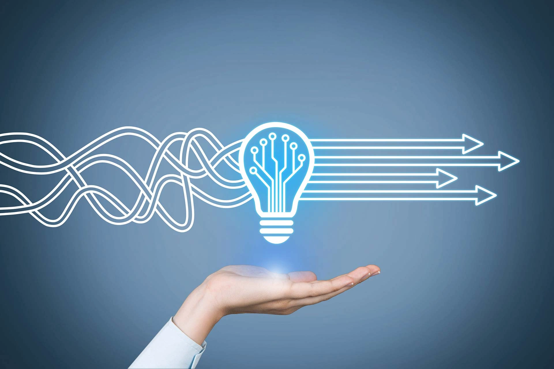 lightbulb_engineer A lightbulb showing strings, symbolizing engineer-to-order.